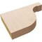 Ekena Millwork 2in. W x 8in. H x 12in. L Del Monte Woodgrain TimberThane Rafter Tail, Primed Tan RFTUR02X08X12DELRCPR - alternate 3